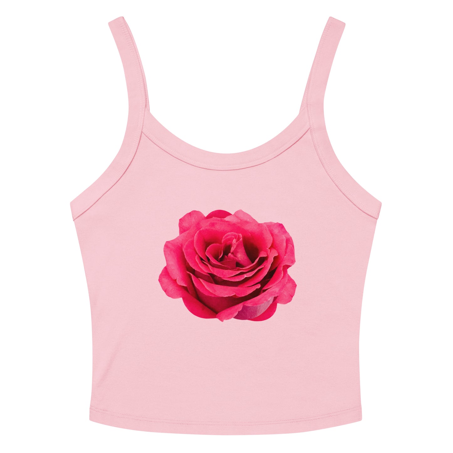 Pink Rose Women’s Micro-Rib Tank Top