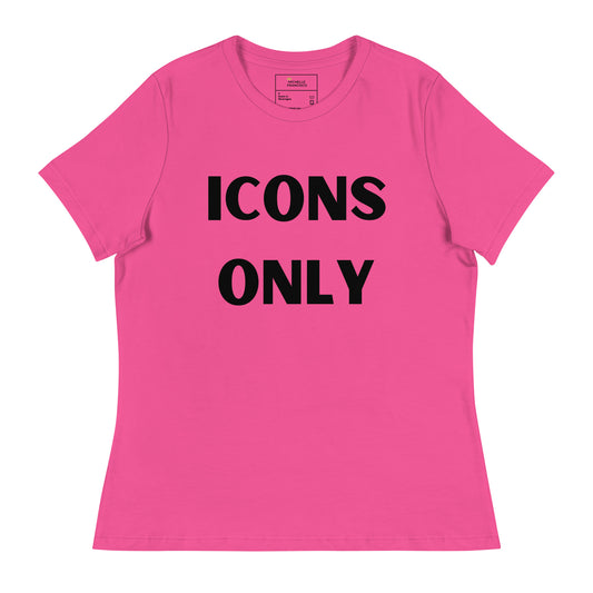 Icons Only Pink Relaxed T-Shirt