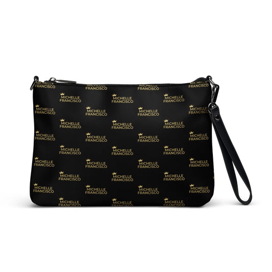 Michelle Francisco Pattern Black/Gold Crossbody Bag