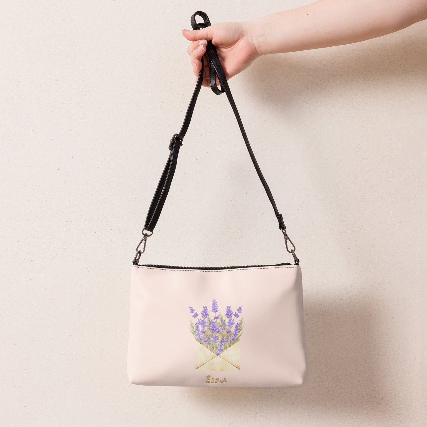 Wisp Pink Flower Crossbody Bag