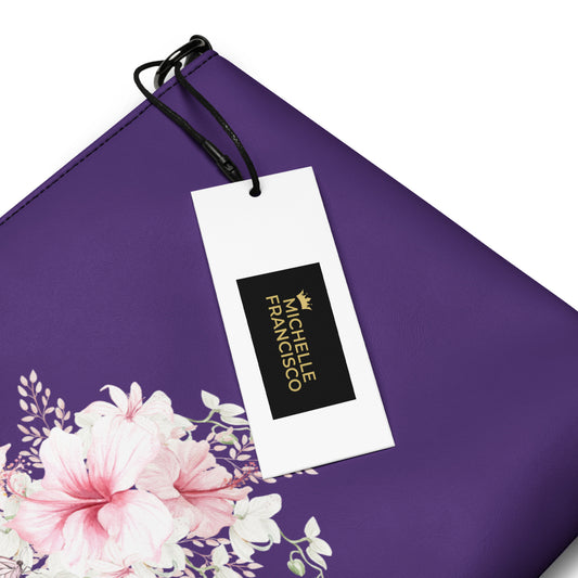 Purple Flower Crossbody Bag