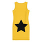 Black Star Yellow Mini Dress