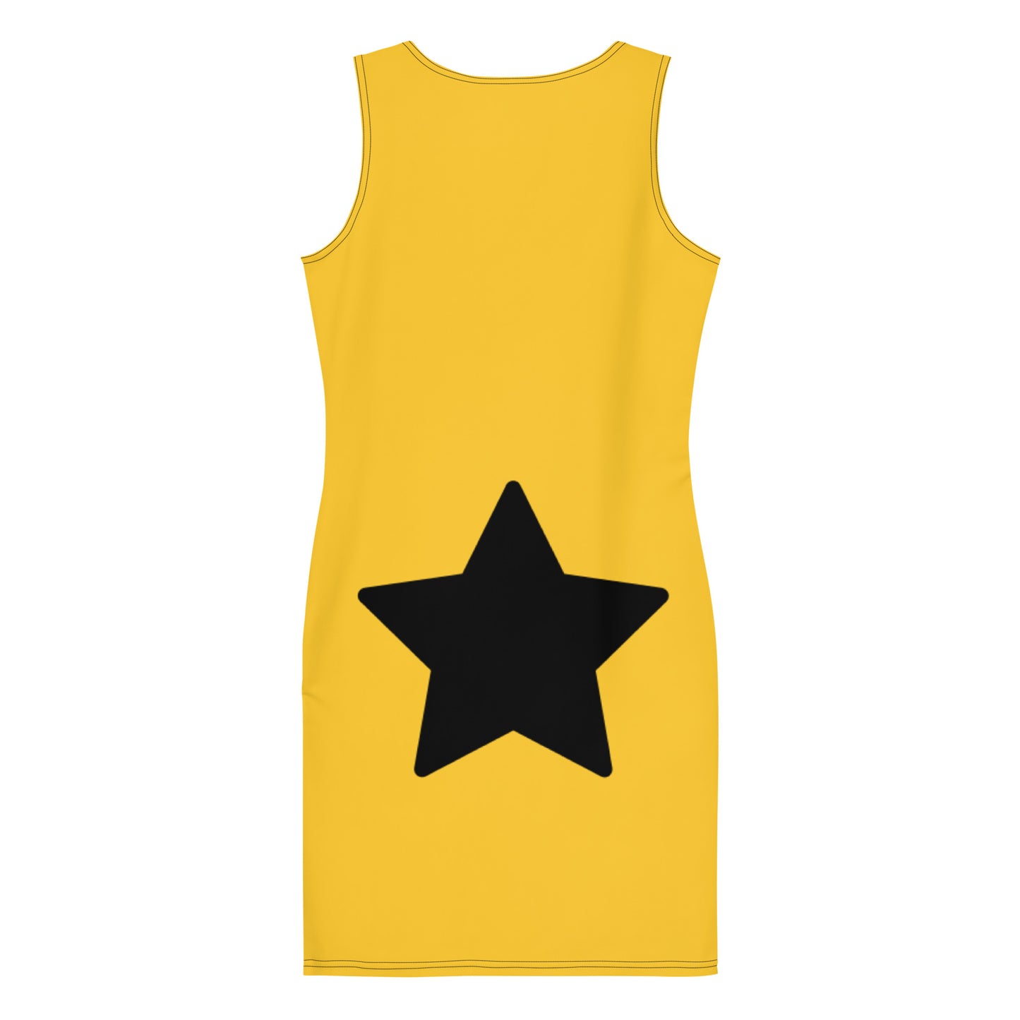 Black Star Yellow Mini Dress