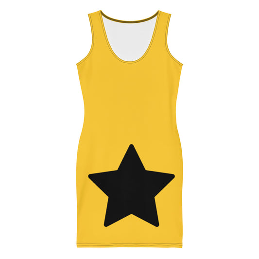 Black Star Yellow Mini Dress