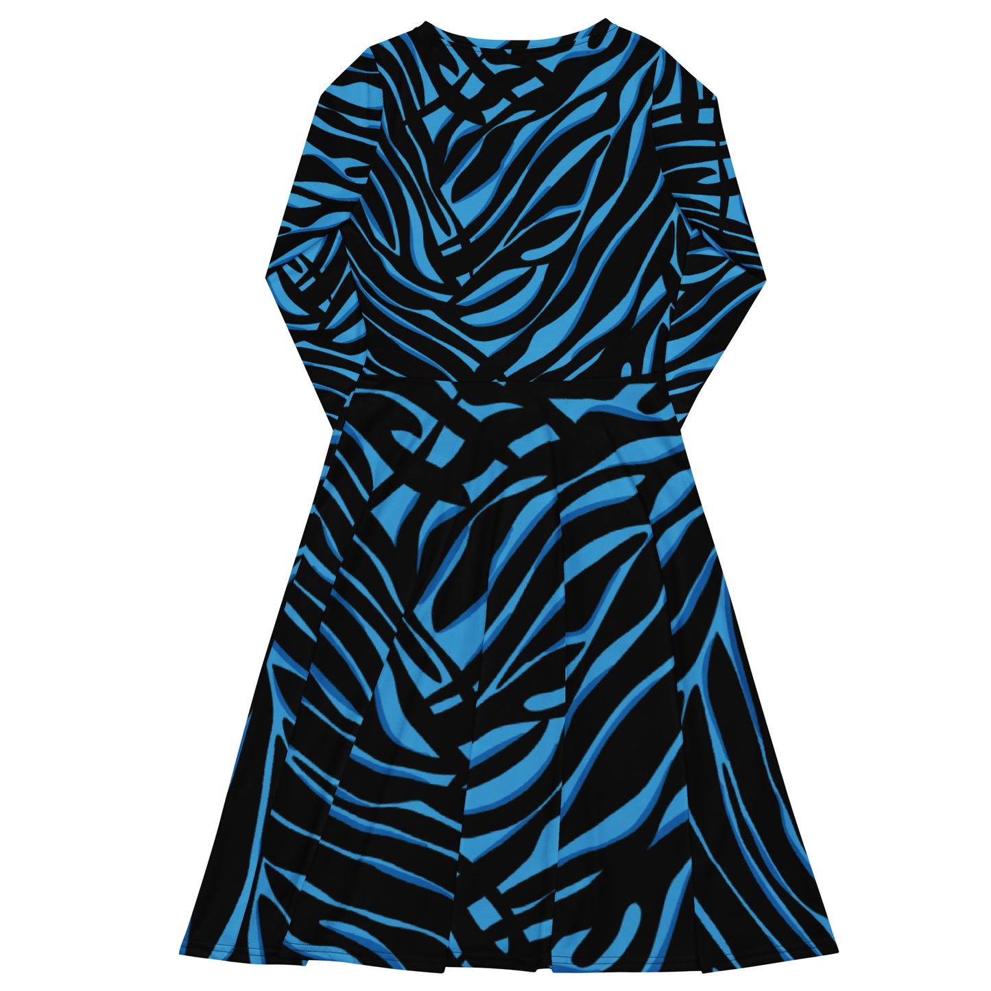 Blue Energy Long Sleeve Midi Dress - Michelle Francisco