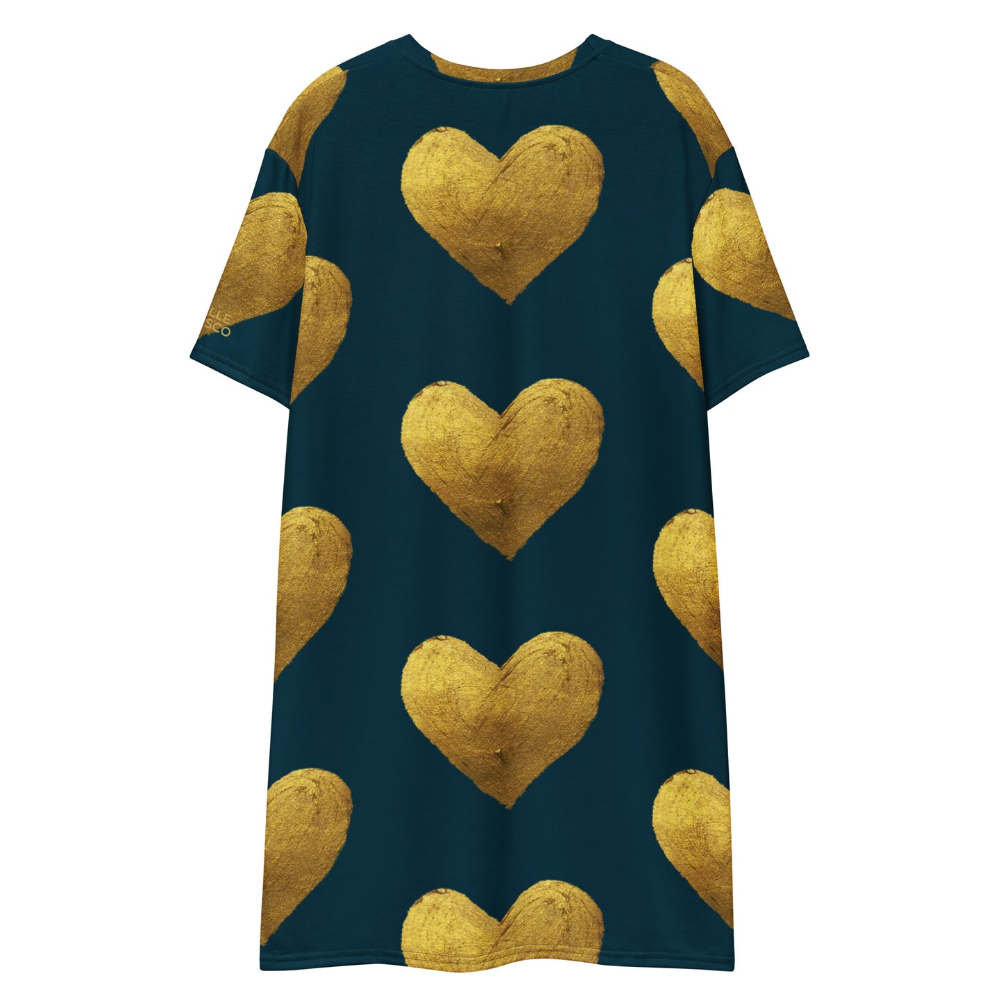 Golden Hearts T-shirt Dress