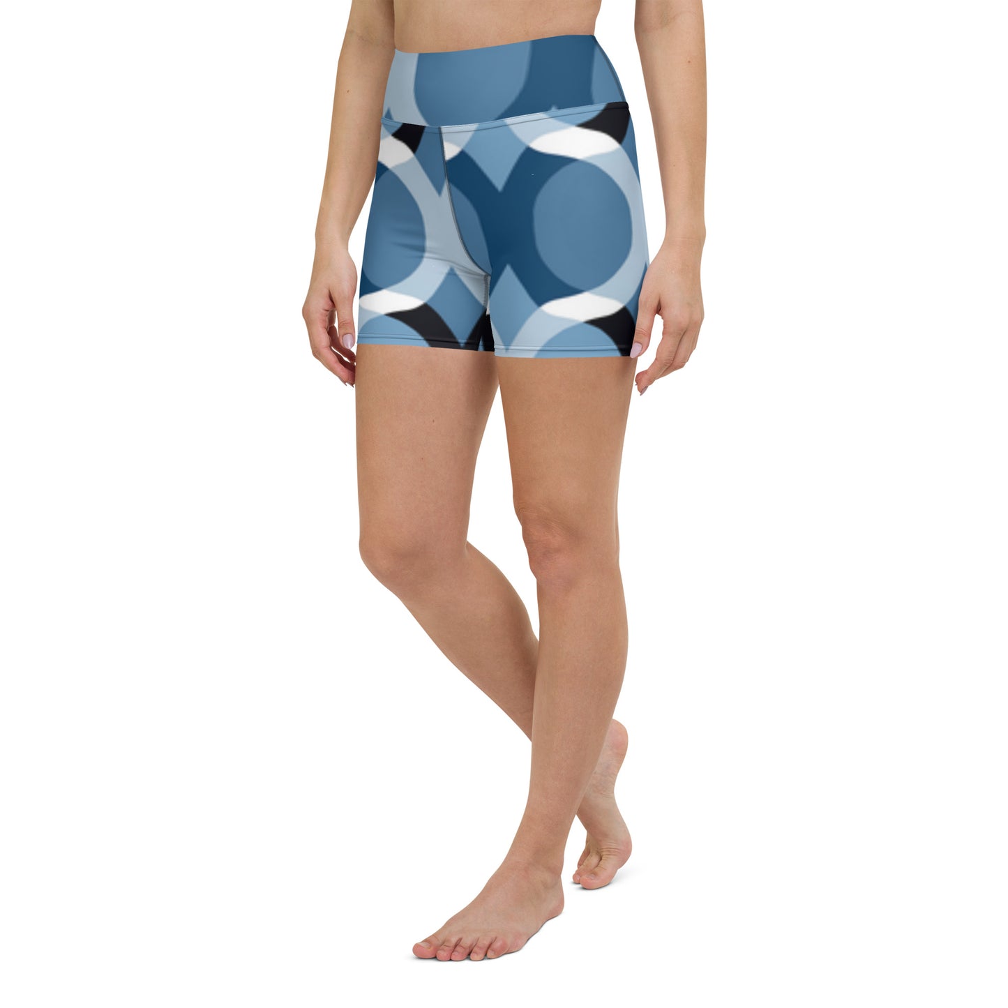 Blue Vibes Yoga Shorts