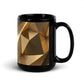 Gold Abstract Black Glossy Mug