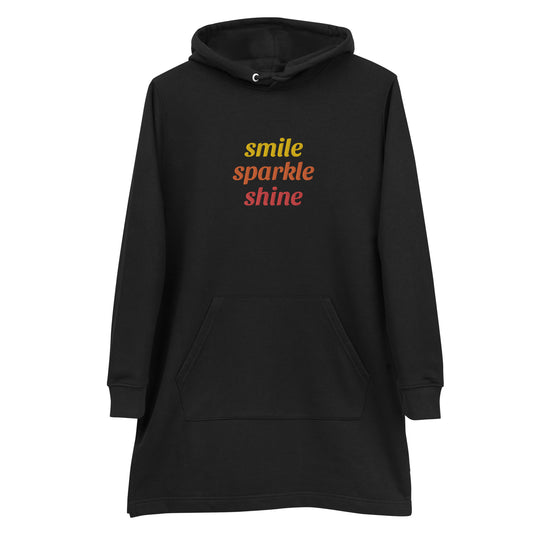 Smile Sparkle Shine Hoodie Dress - Michelle Francisco