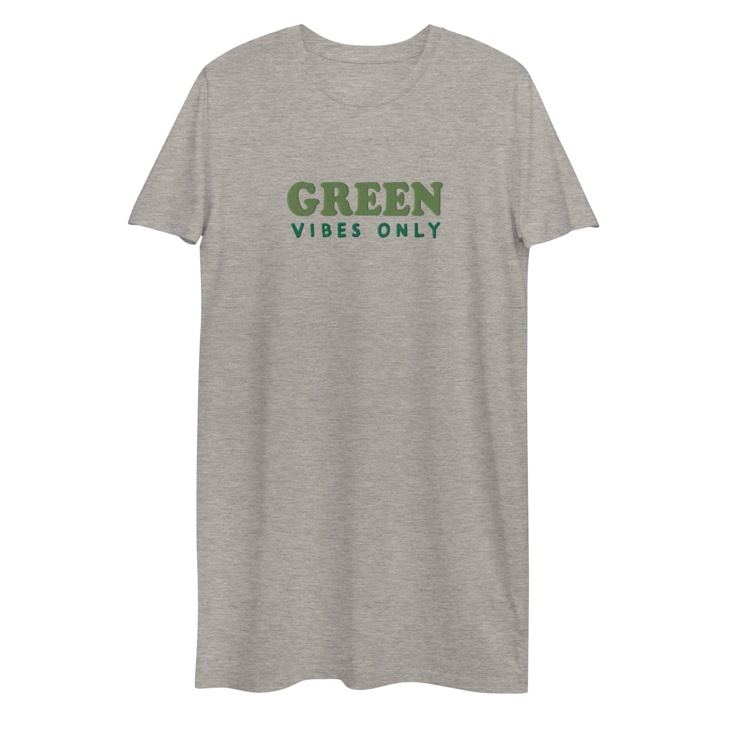 Green Vibes Only Organic Cotton T-shirt Dress