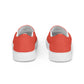 Women’s Orange Red Slip-on Canvas Shoes