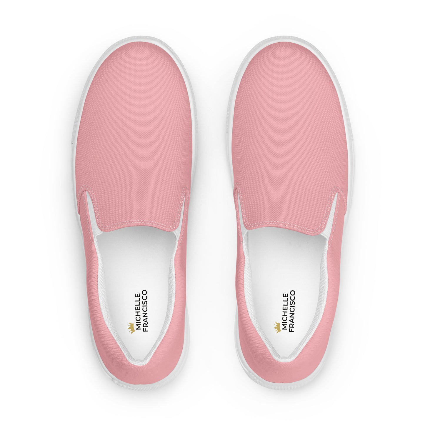 Women’s Light Pink Slip-on Canvas Shoes