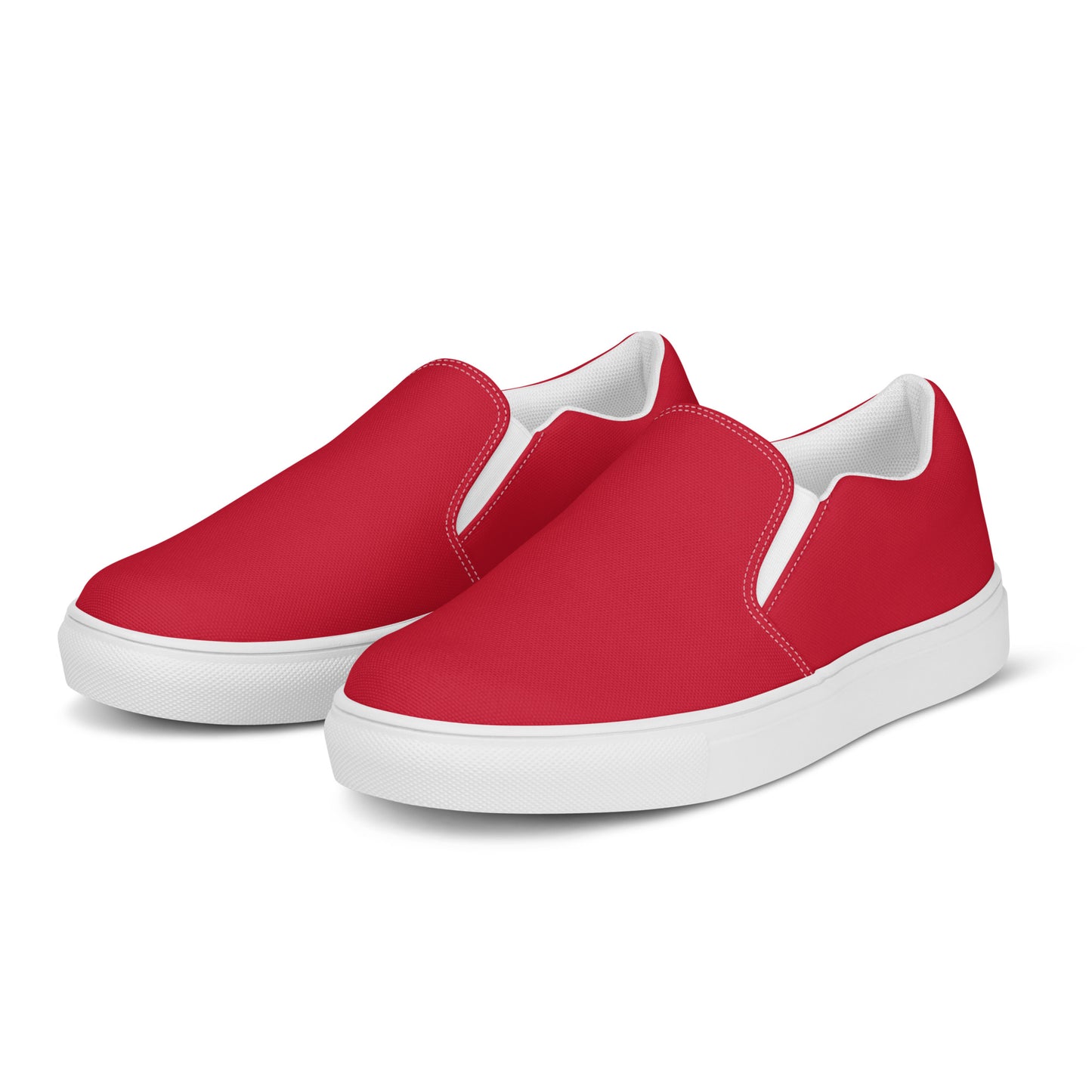 Women’s Red Slip-on Canvas Shoes