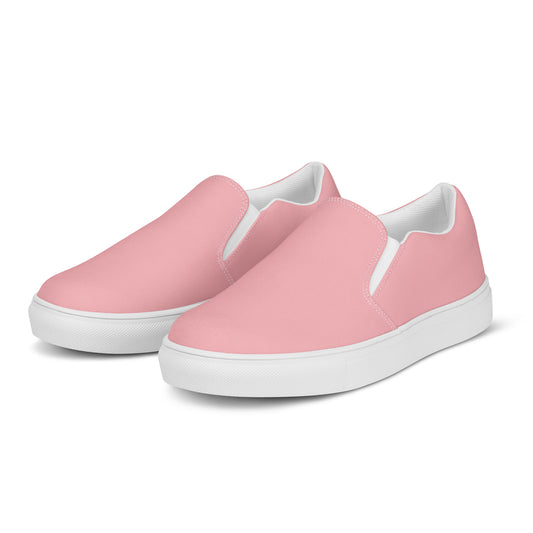 Women’s Light Pink Slip-on Canvas Shoes